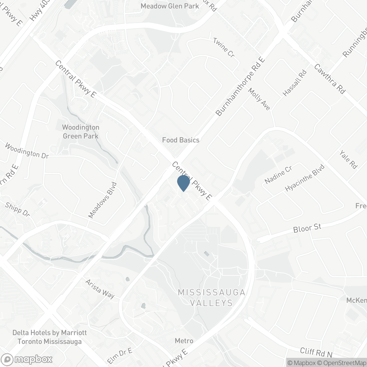 1250 MISSISSAUGA VALLEY Boulevard Unit# 108, Mississauga, Ontario L5A 3R6
